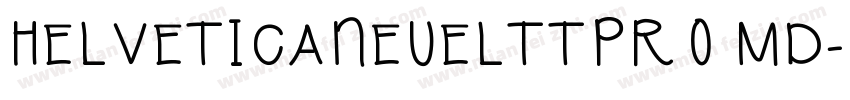 HELVETICANEUELTTPRO MD字体转换